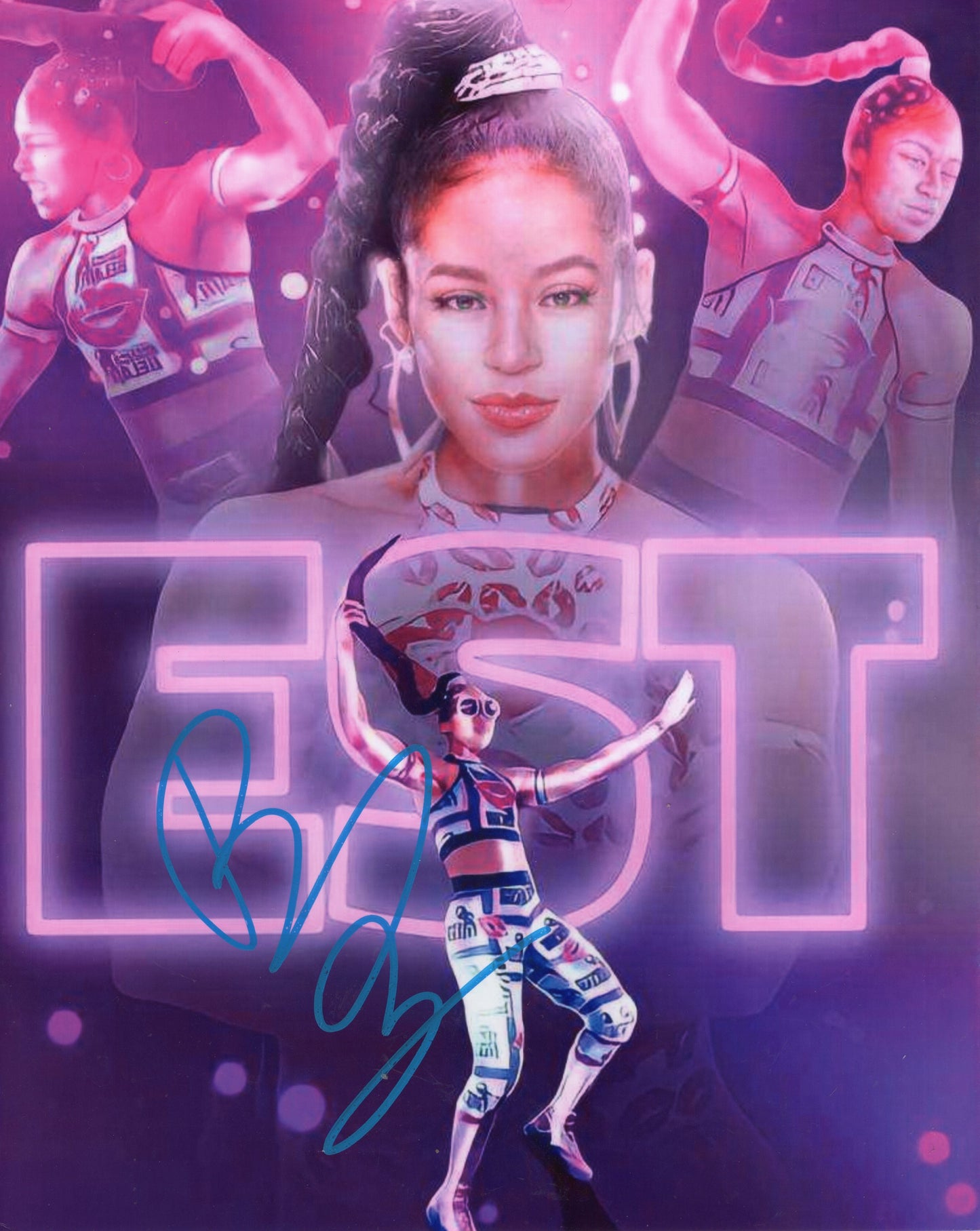 Bianca Belair (8x10) WWE autographed signed