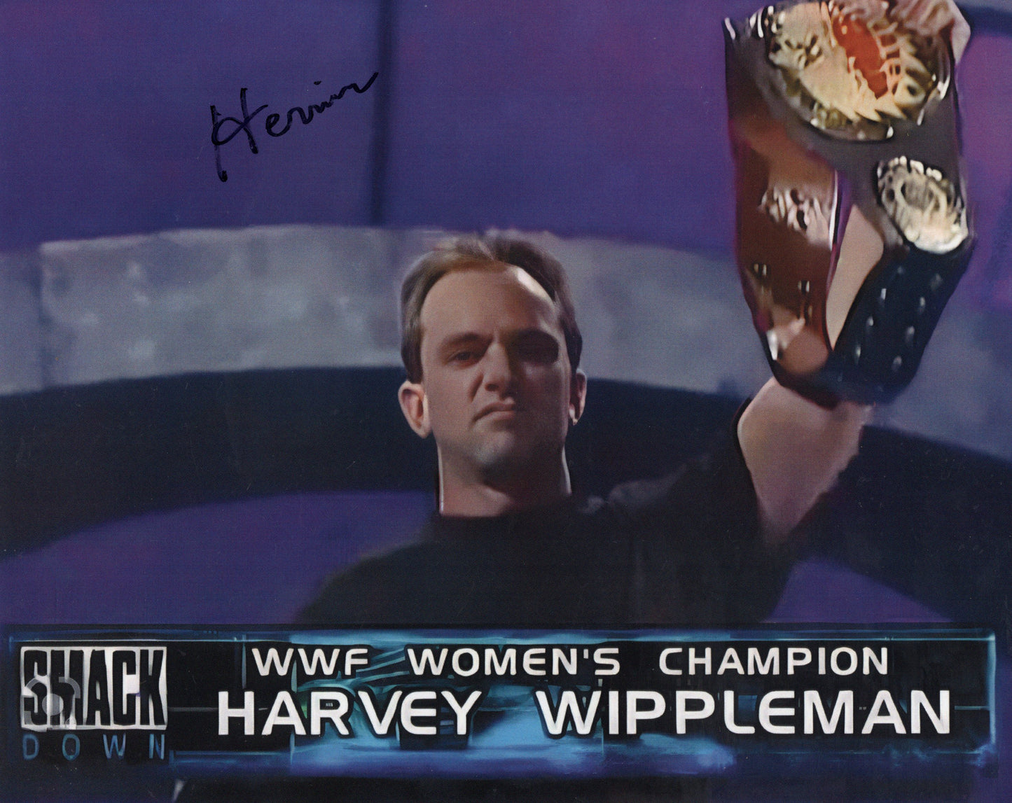 Harvina Harvey Whippleman (8x10) photo signed auto autographed WWF