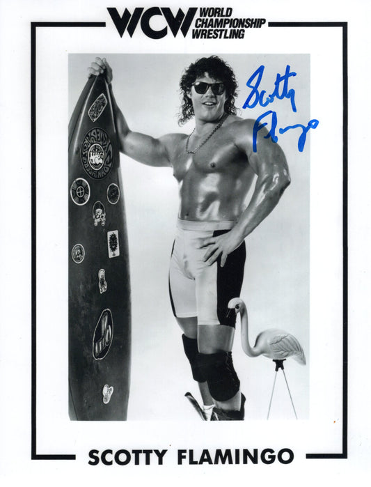 Raven Scotty Flamingo Johnny Polo (8x10) photo signed auto autographed ECW WWF WCW