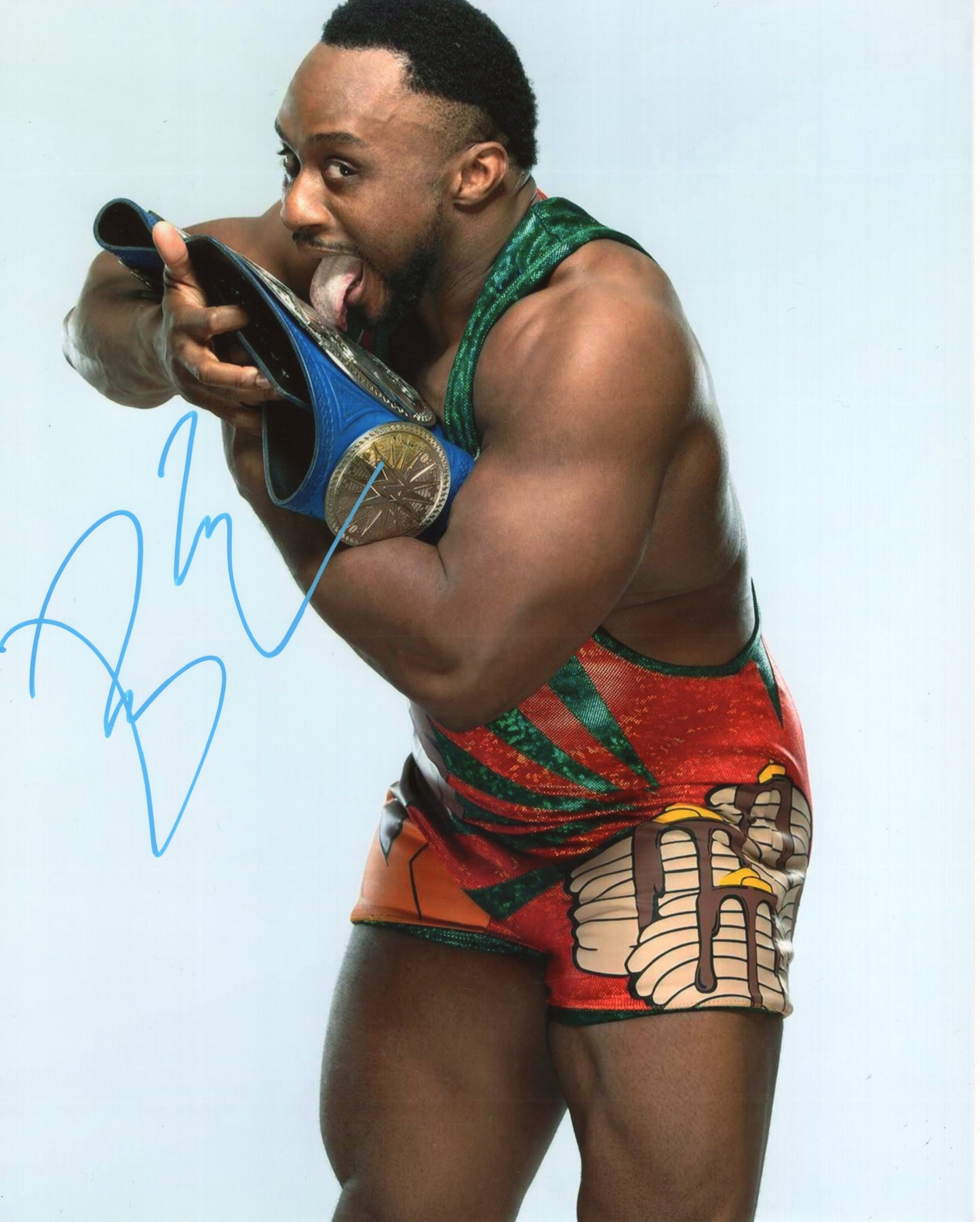 Big E 8x10 photo signed auto autographed WWE wrestler