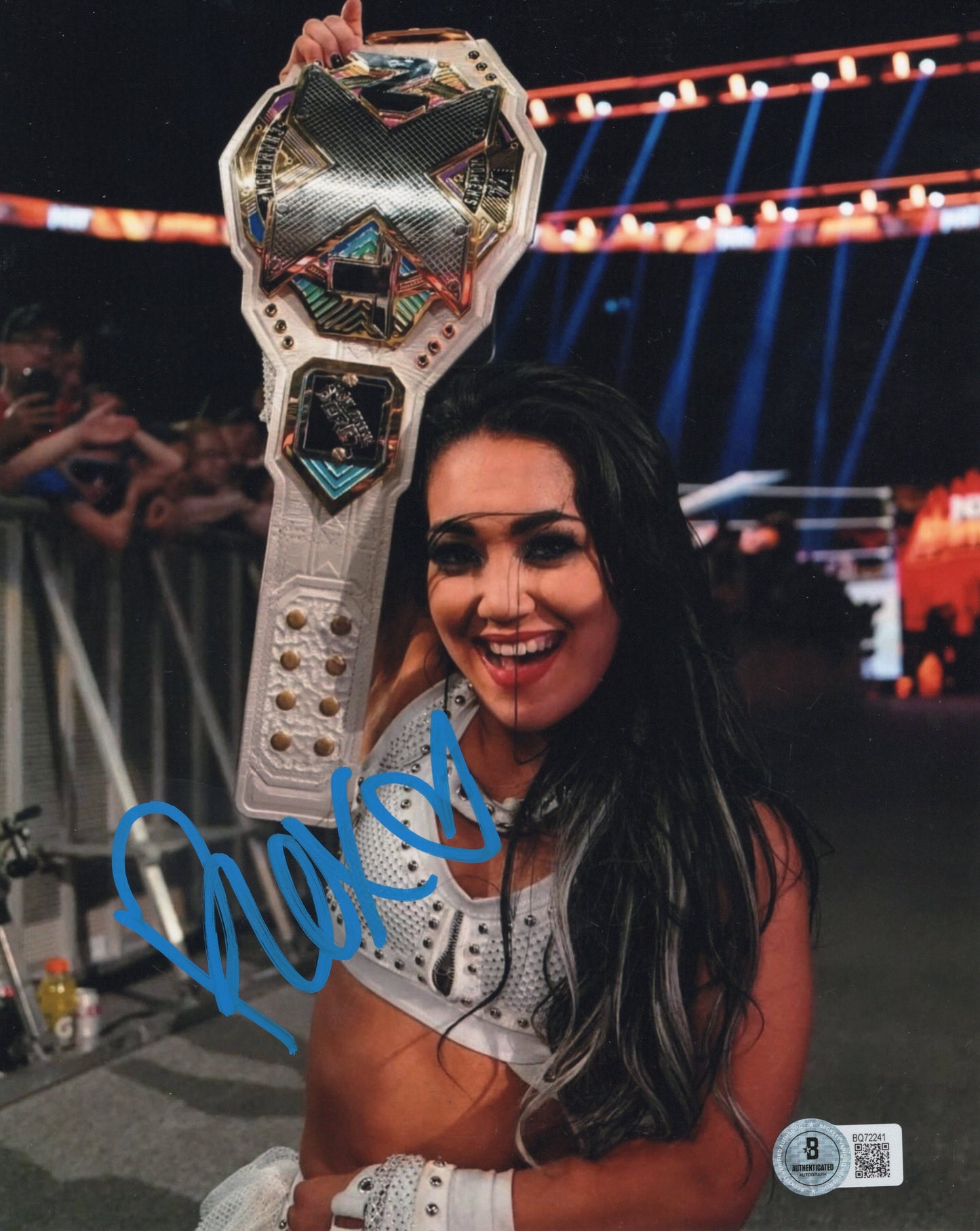 Roxanne Perez (8x10) Beckett COA ROH NXT WWE photo signed auto autographed