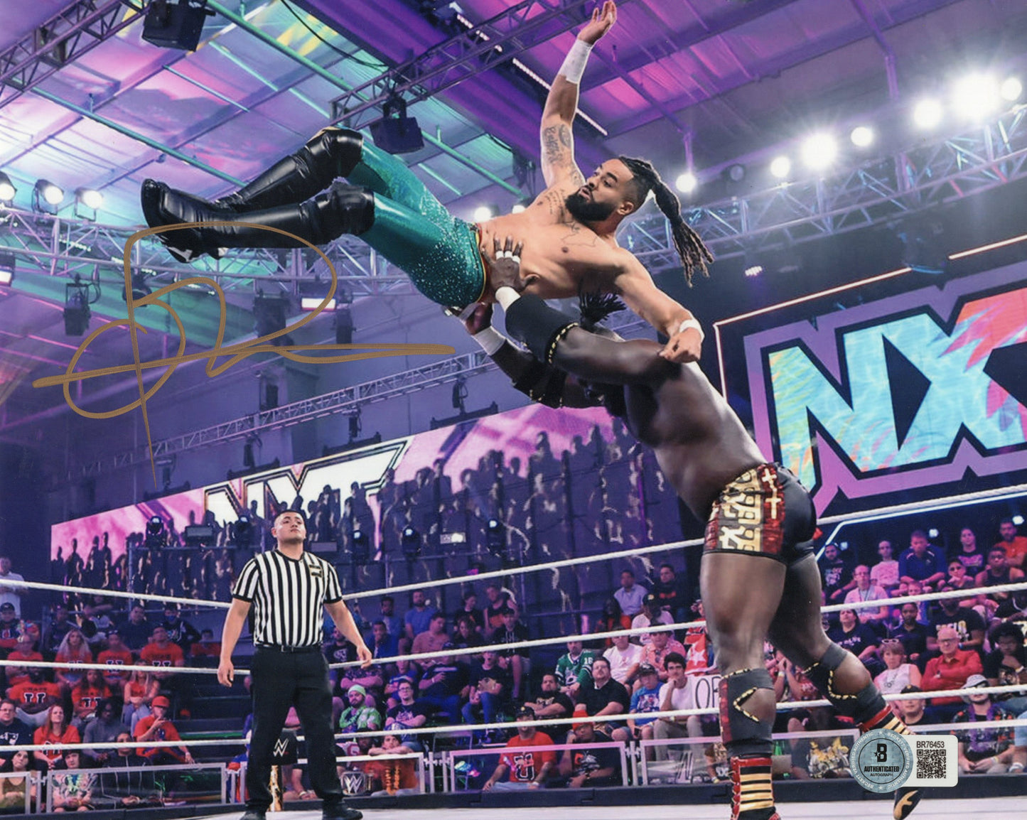 Oba Femi (8x10) Beckett COA NXT WWE photo signed auto autographed