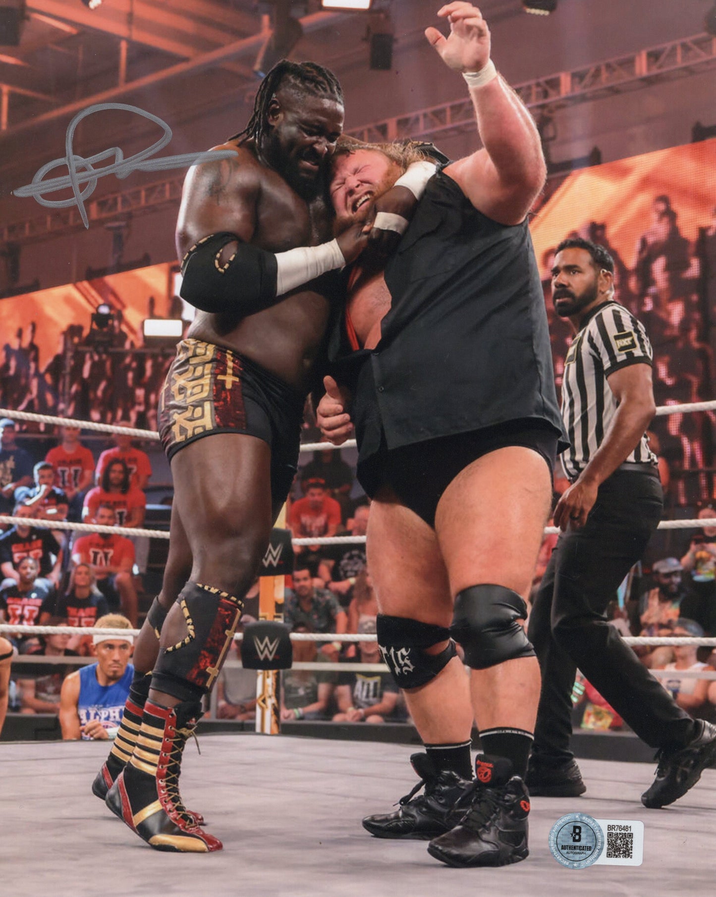 Oba Femi (8x10) Beckett COA NXT WWE photo signed auto autographed