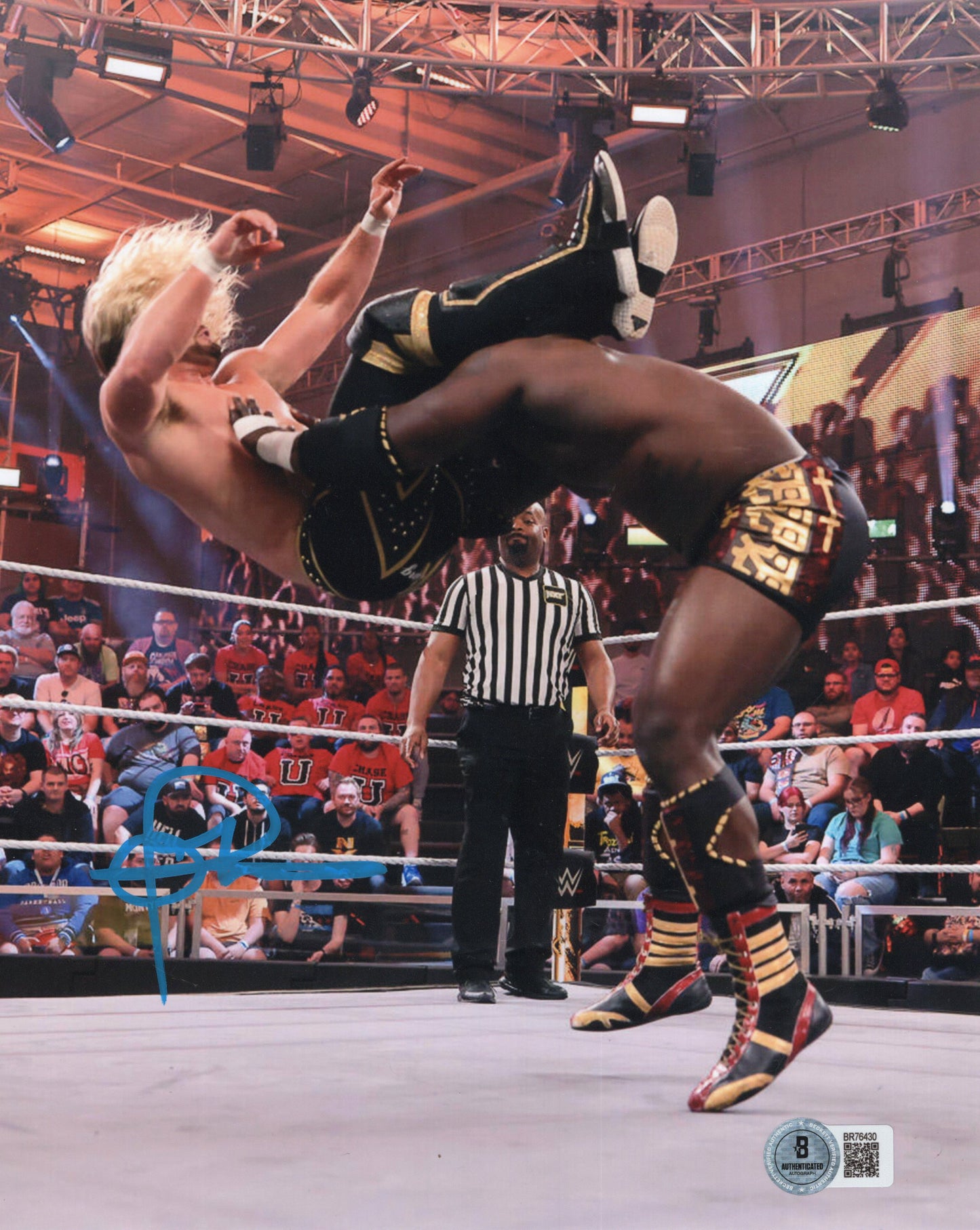Oba Femi (8x10) Beckett COA NXT WWE photo signed auto autographed