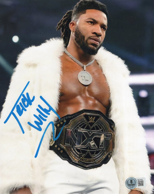 Trick Williams (8x10) Beckett COA NXT WWE photo signed auto autographed