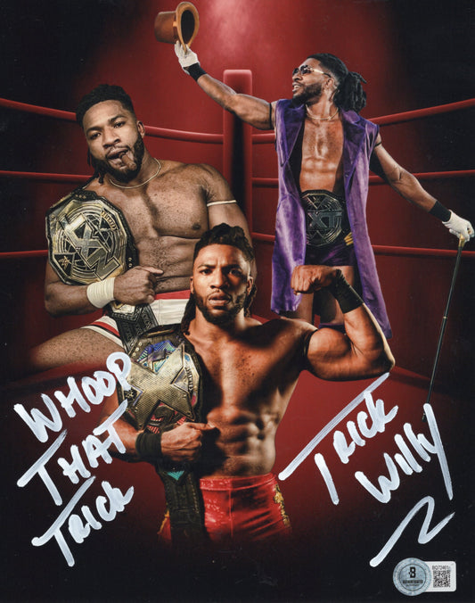 Trick Williams (8x10) Beckett COA NXT WWE photo signed auto autographed inscribed