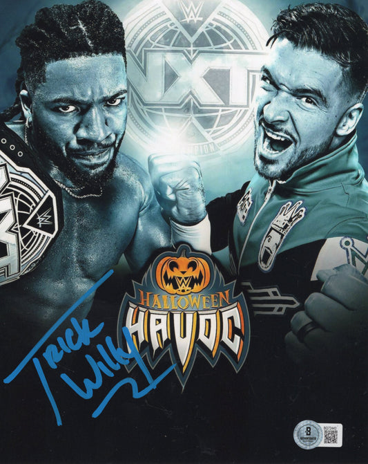 Trick Williams (8x10) Beckett COA NXT WWE photo signed auto autographed