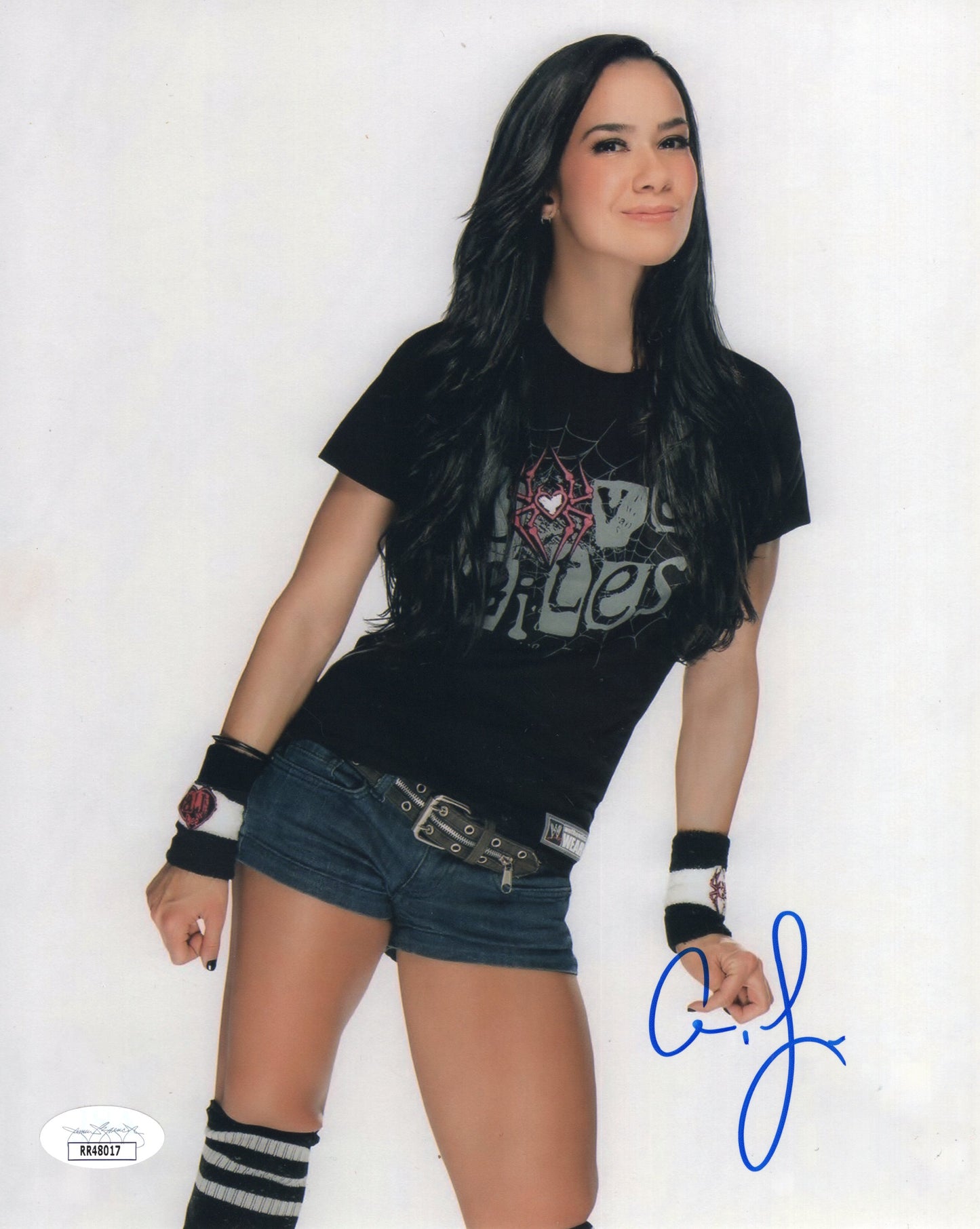 AJ Lee ( 8x10) Autograph signed Photo WWE Sexy auto JSA