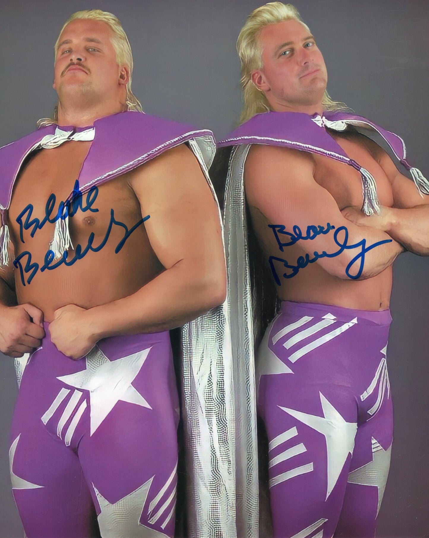 Beverly Brothers (8x10) photo WWE WWF auto autographed