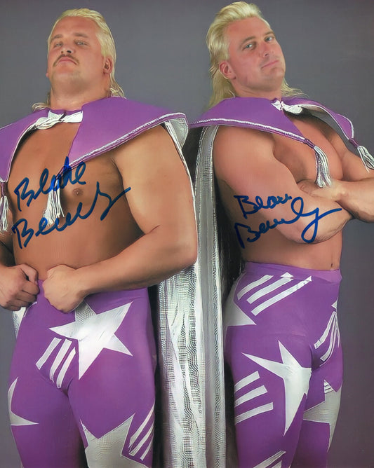Beverly Brothers (8x10) photo WWE WWF auto autographed