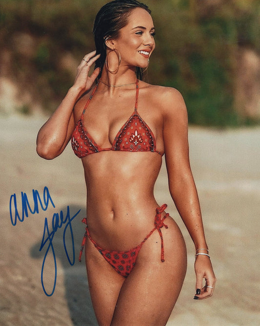 Anna Jay signed (8x10) photo AEW auto autographed