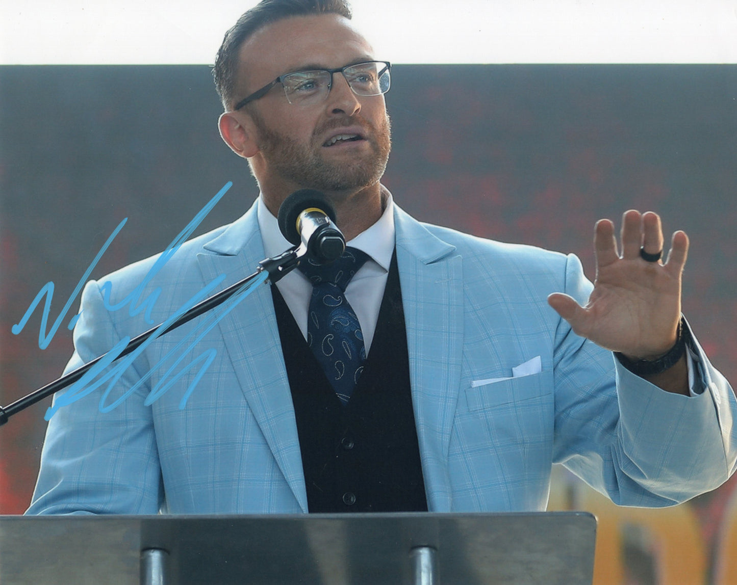 Nick Aldis TNA WWE signed (8x10) photo auto autographed