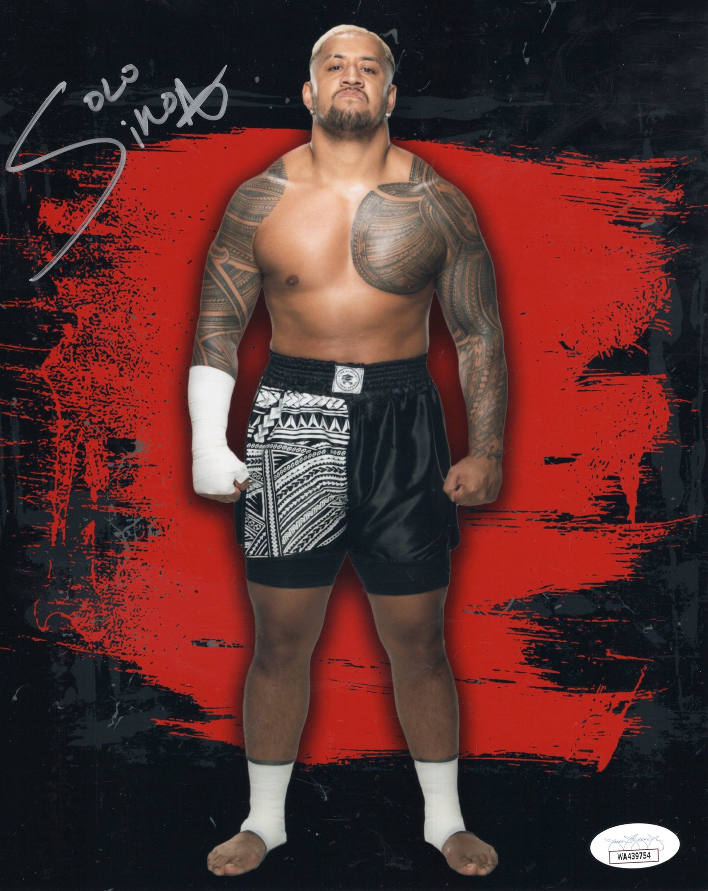 Solo Sikoa (8x10 metallic) jsa certed photo signed auto autographed