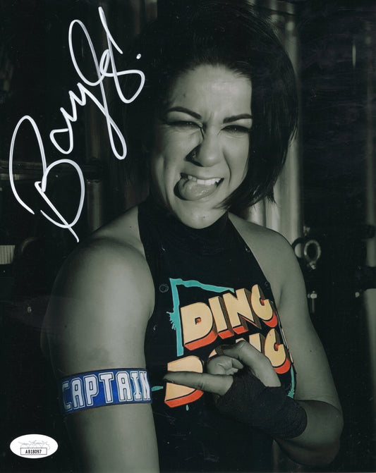 Bayley (metallic 8x10) FUNHOUSE WWE autographed signed JSA COA