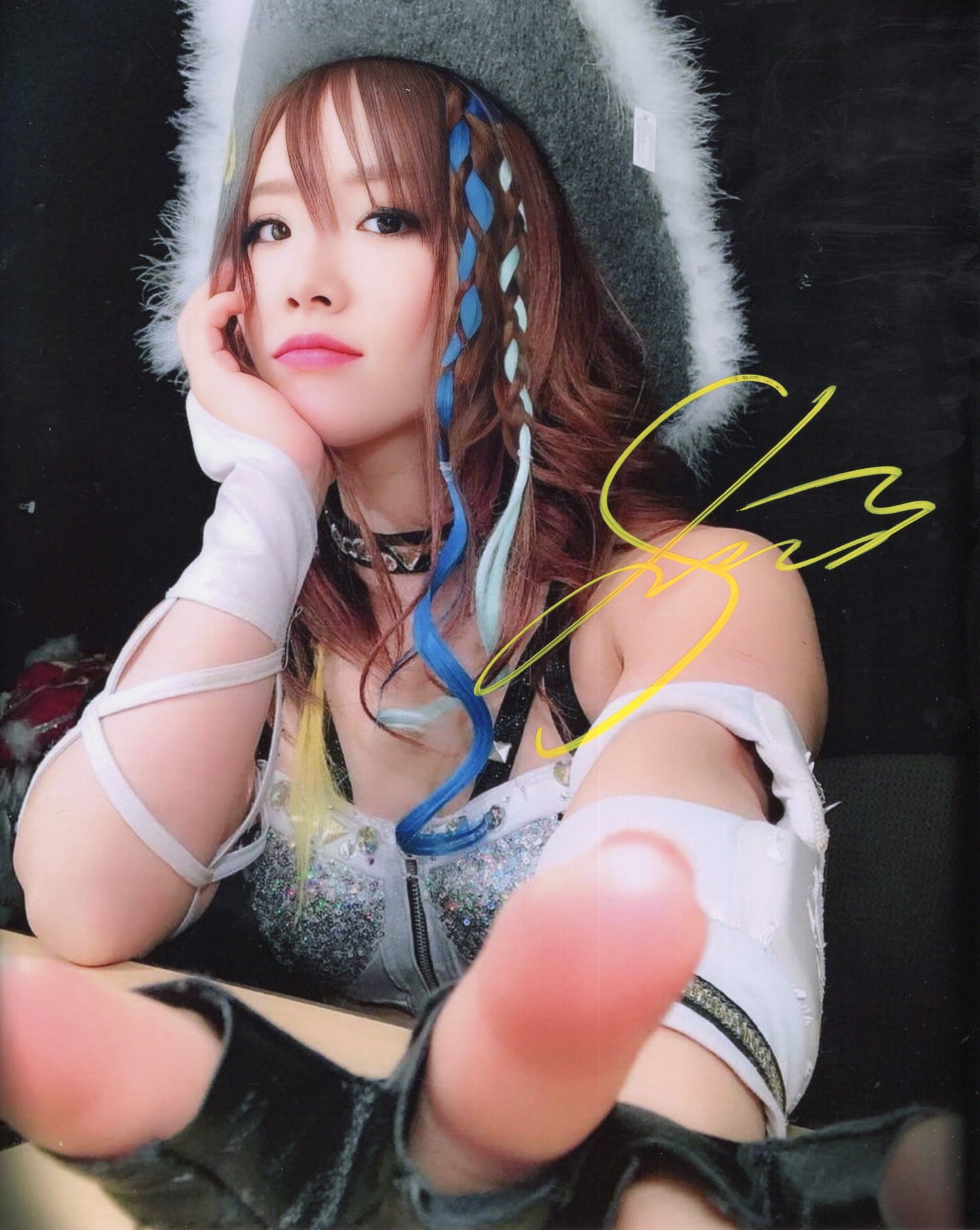 Kairi Sane funhouse (metallic 8x10) WWE photo signed auto autographed