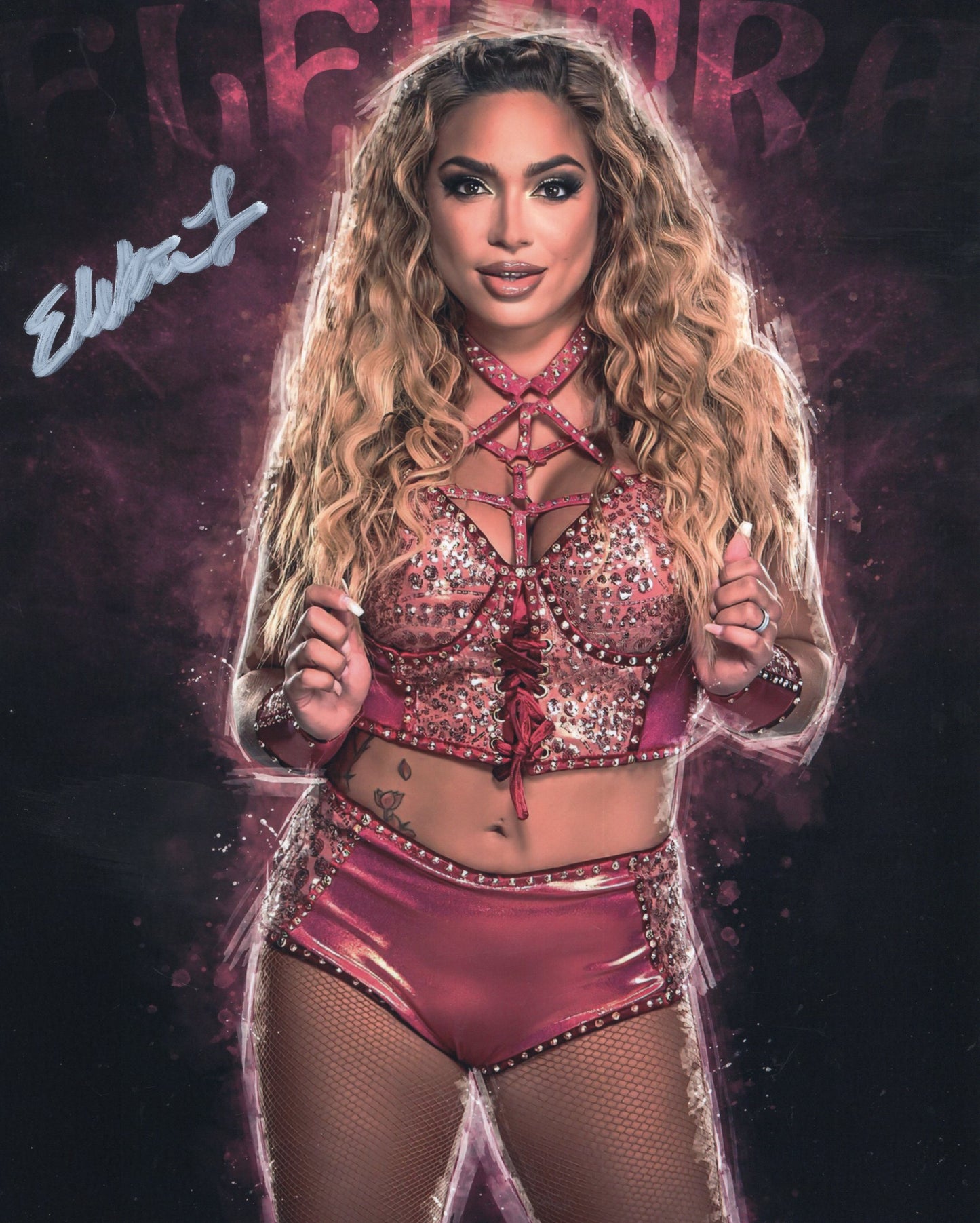 Elektra Lopez (8x10) photo signed auto autographed NXT WWE