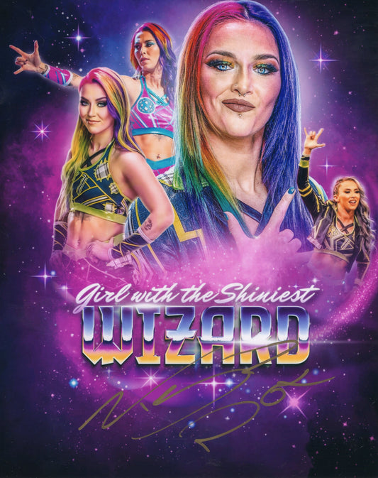 Tegan Nox (full signature) (metallic 8x10) WWE signed autographed photo