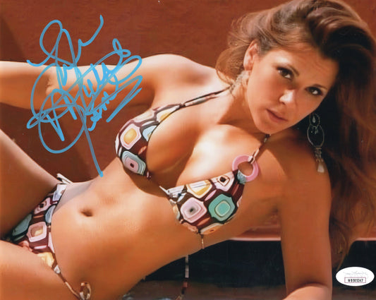 Mickie James (8x10 metallic) JSA photo signed auto autographed TNA WWF WWE