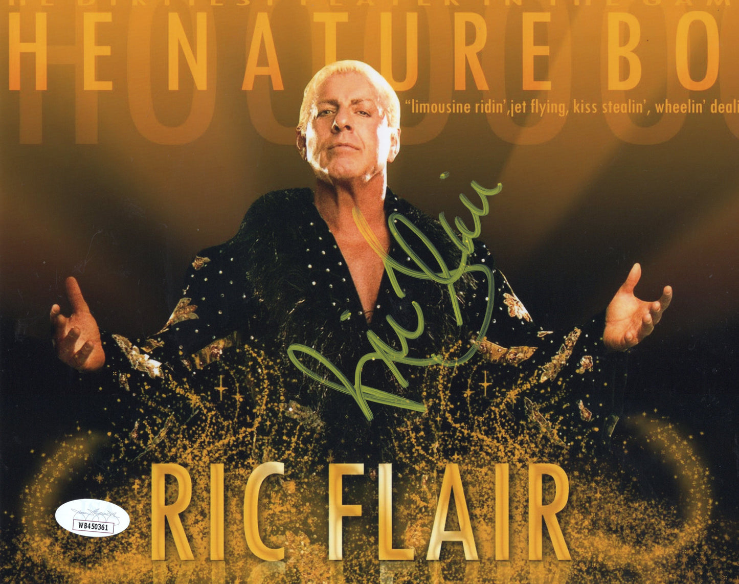 Ric Flair (8x10) jsa coa photo signed autographed WWE WCW