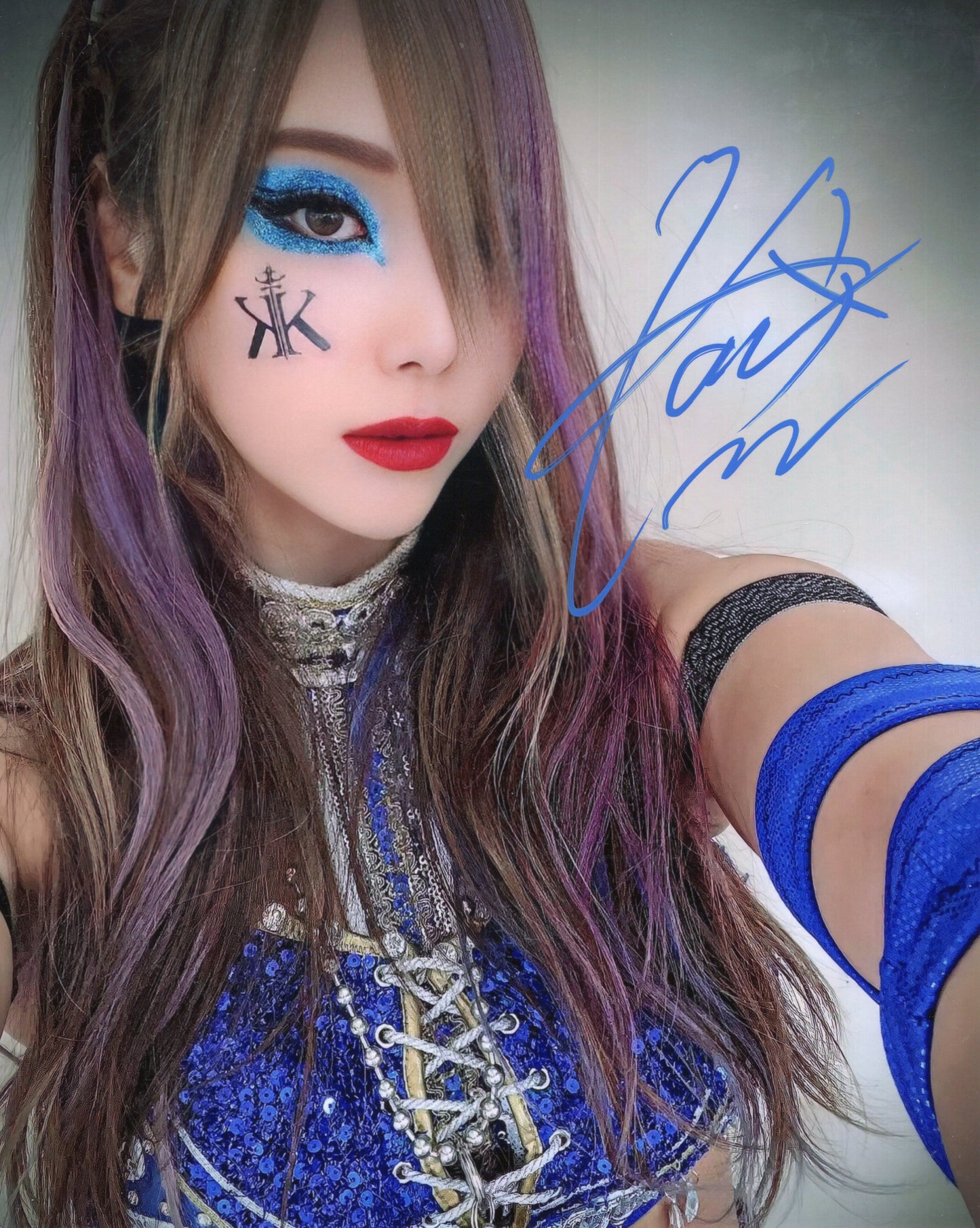 Kairi Sane funhouse metallic 8x10 - WWE NJPW photo signed auto autographed