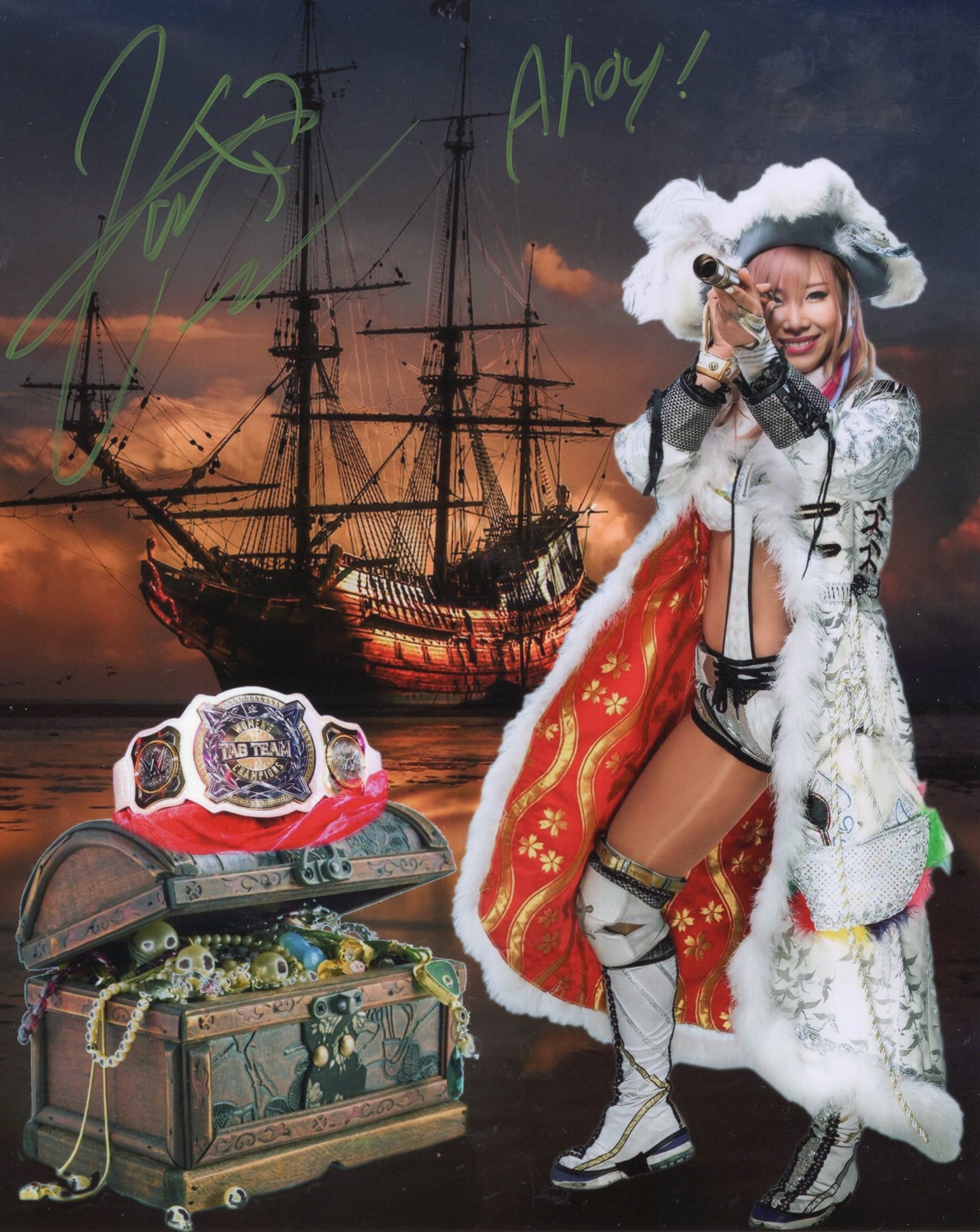 Kairi Sane funhouse metallic 8x10 - WWE NJPW photo signed auto autographed inscribed