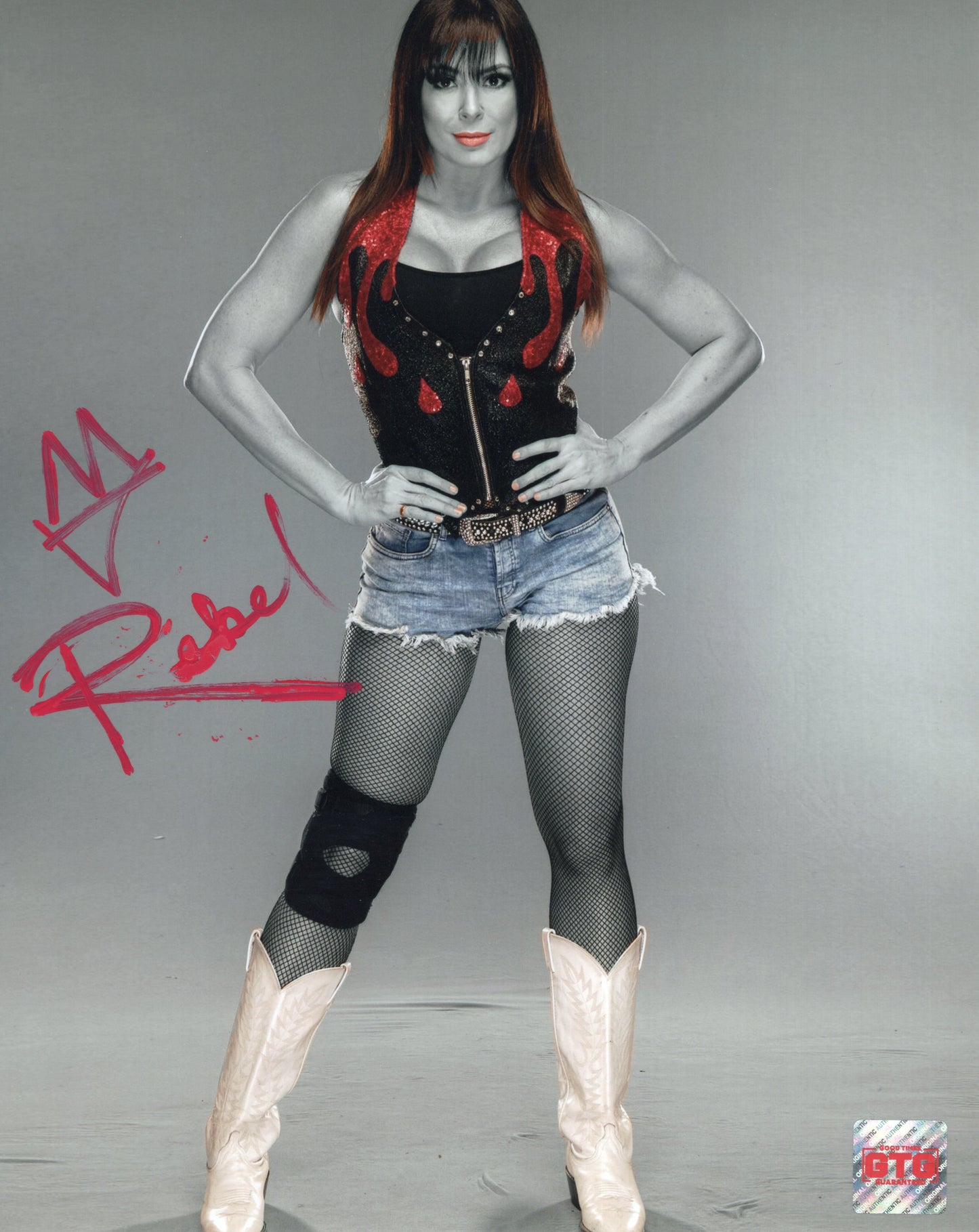 Reba Rebel (8x10) TNA AEW photo signed autographed