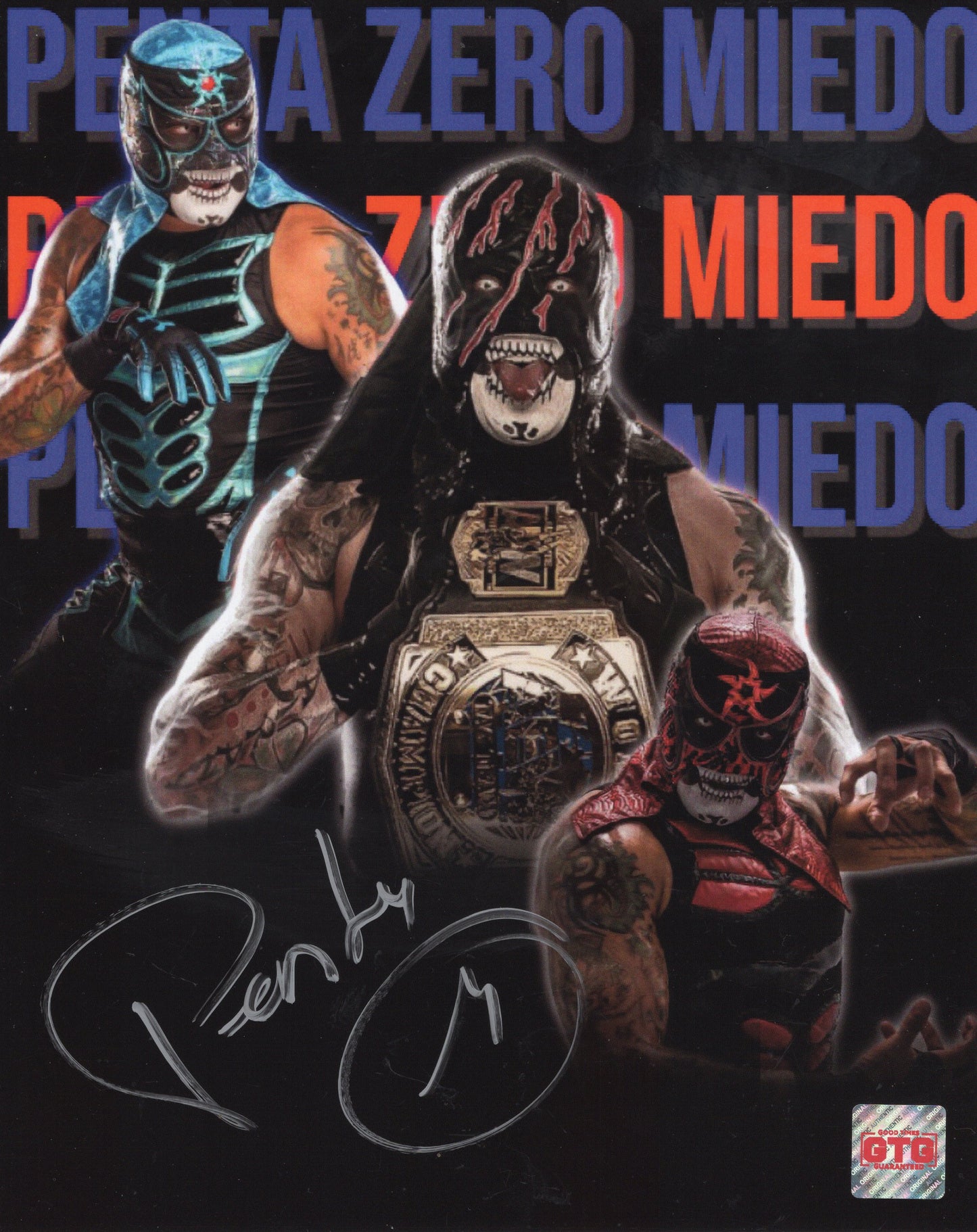 Penta (8x10) TNA WWE AEW photo signed autographed