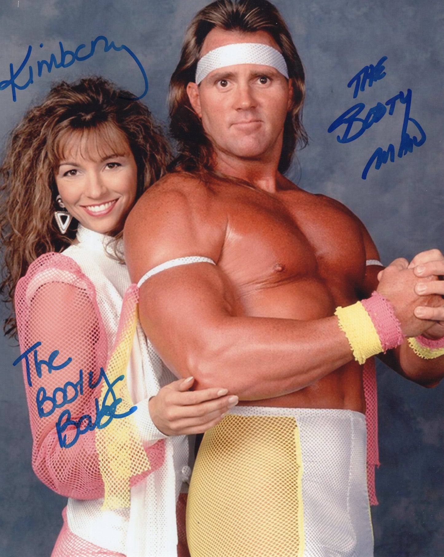 Brutus Beefcake Kimberly Page (8x10) WCW photo signed auto autographed