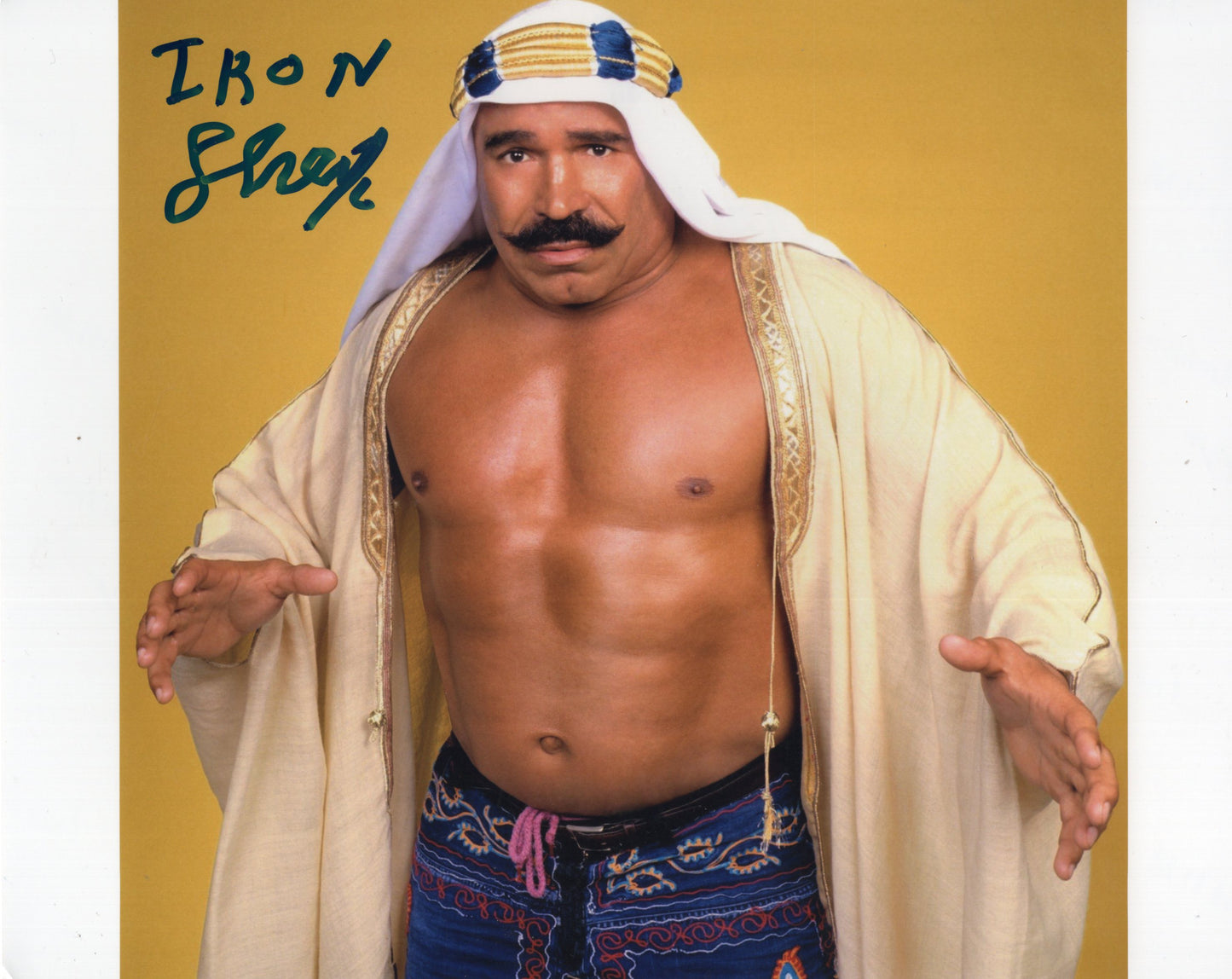 Iron Sheik Shiek signed (8x10) photo WWE WWF auto autographed