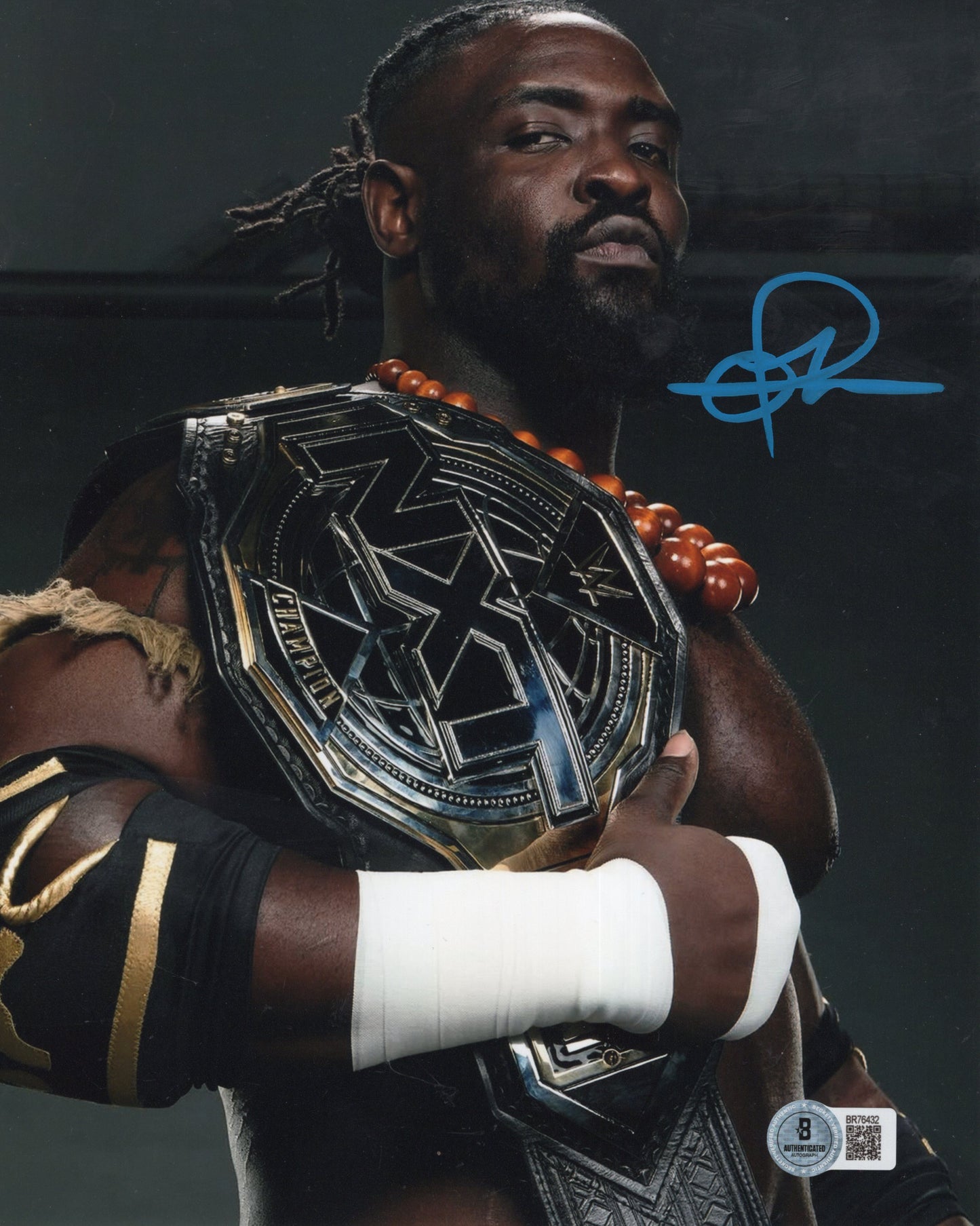 Oba Femi (8x10) Beckett COA NXT WWE photo signed auto autographed