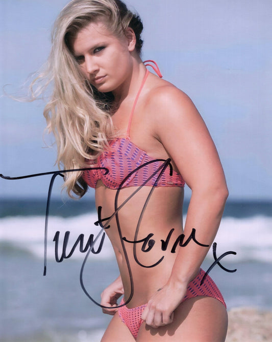 Toni Storm (8x10 metallic) funhouse AEW photo signed auto autographed