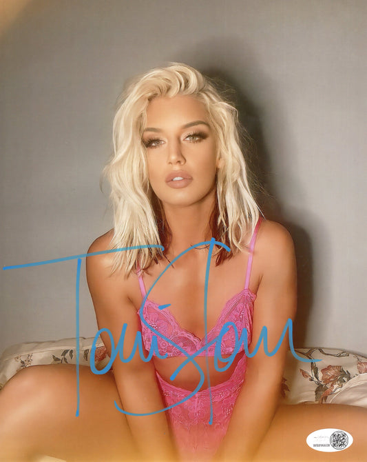 Toni Storm JSA COA (8x10 metallic) funhouse AEW photo signed auto autographed