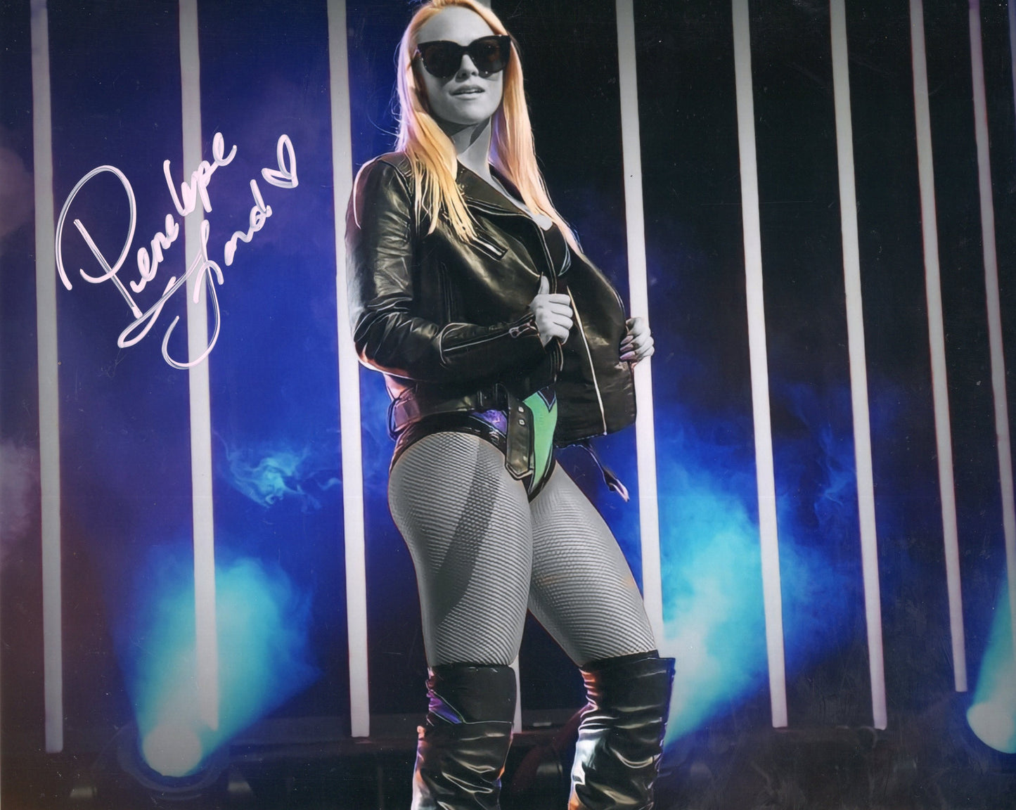 Penelope Ford (metallic 8x10) AEW photo signed auto autographed