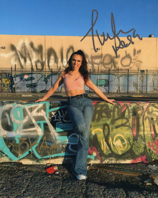 Thunder Rosa (metallic 8x10) AEW funhouse photo signed auto autographed