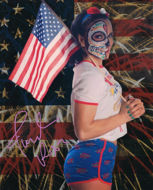 Thunder Rosa (metallic 8x10) AEW funhouse photo signed auto autographed