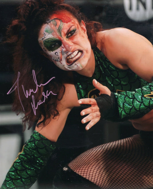 Thunder Rosa (metallic 8x10) AEW funhouse photo signed auto autographed