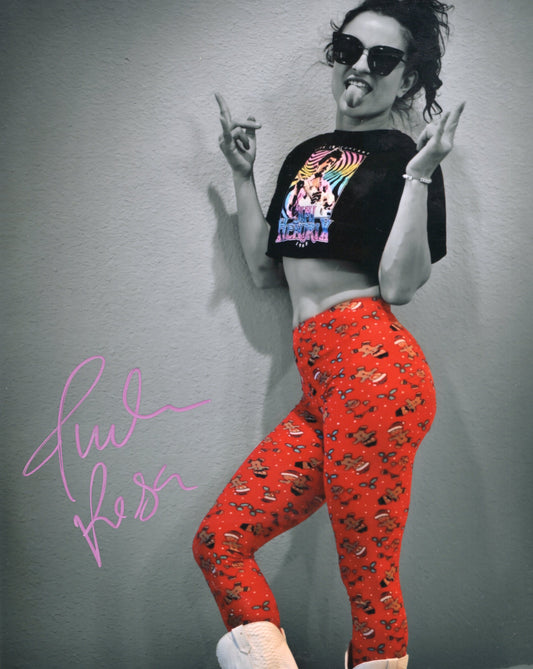 Thunder Rosa (metallic 8x10) AEW funhouse photo signed auto autographed