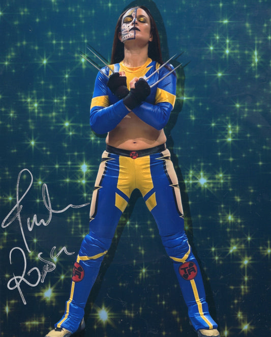 Thunder Rosa (metallic 8x10) AEW funhouse photo signed auto autographed