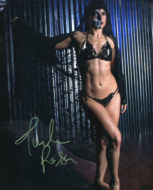 Thunder Rosa (metallic 8x10) AEW funhouse photo signed auto autographed