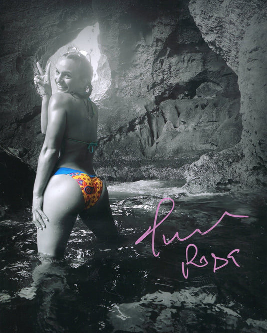 Thunder Rosa (metallic 8x10) AEW funhouse photo signed auto autographed