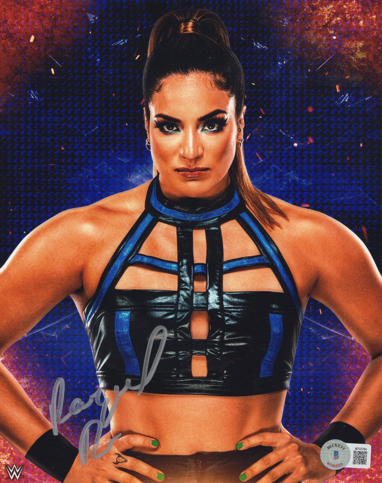 Raquel Rodriguez 8x10 Beckett COA photo autographed signed WWE