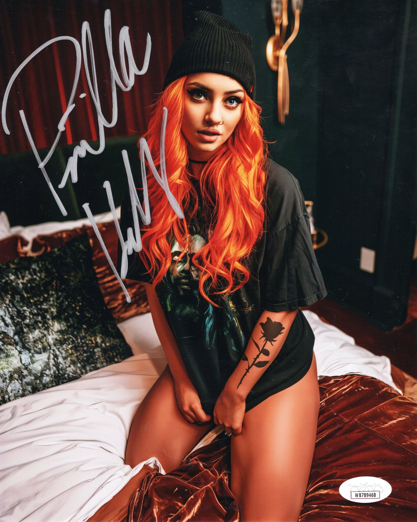 Gigi Dolin Priscila Kelly (metallic 8x10) JSA COA WWE NXT photo signed auto autographed