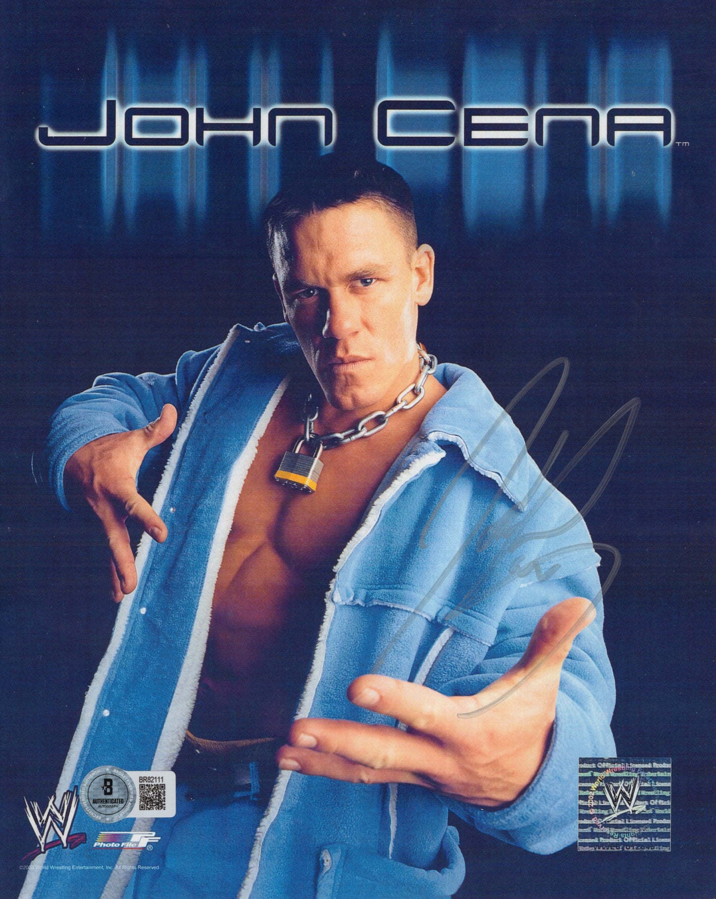 John Cena (8x10) FULL SIGNATURE Beckett COA photo signed auto autographed WWE