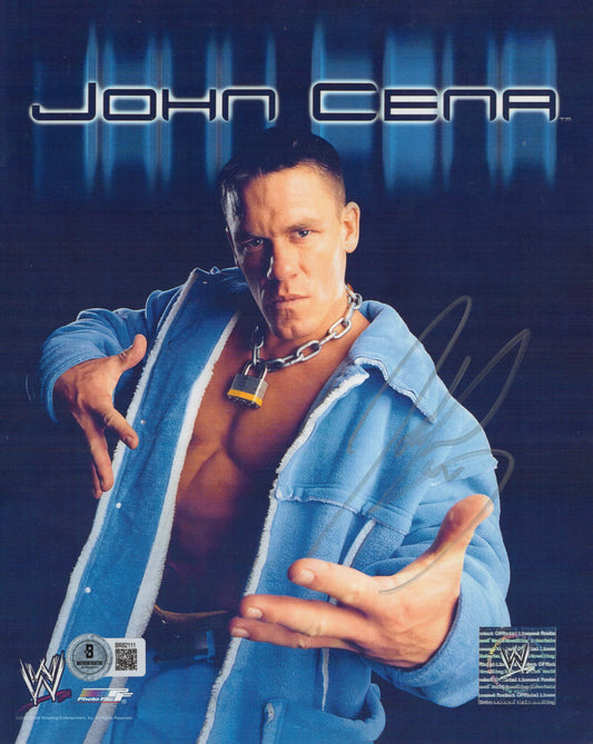 John Cena (8x10) FULL SIGNATURE Beckett COA photo signed auto autographed WWE