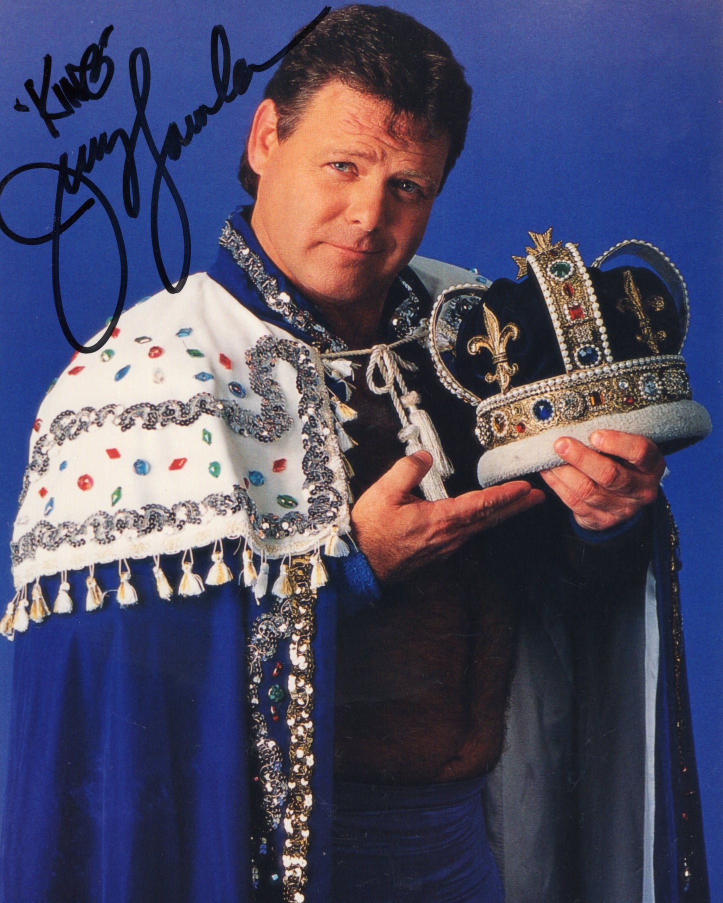 King Jerry Lawler (8x10) photo signed auto autographed WWE ECW