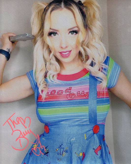 Allie The Bunny (8x10) Metallic AEW SEXY photo signed auto autographed