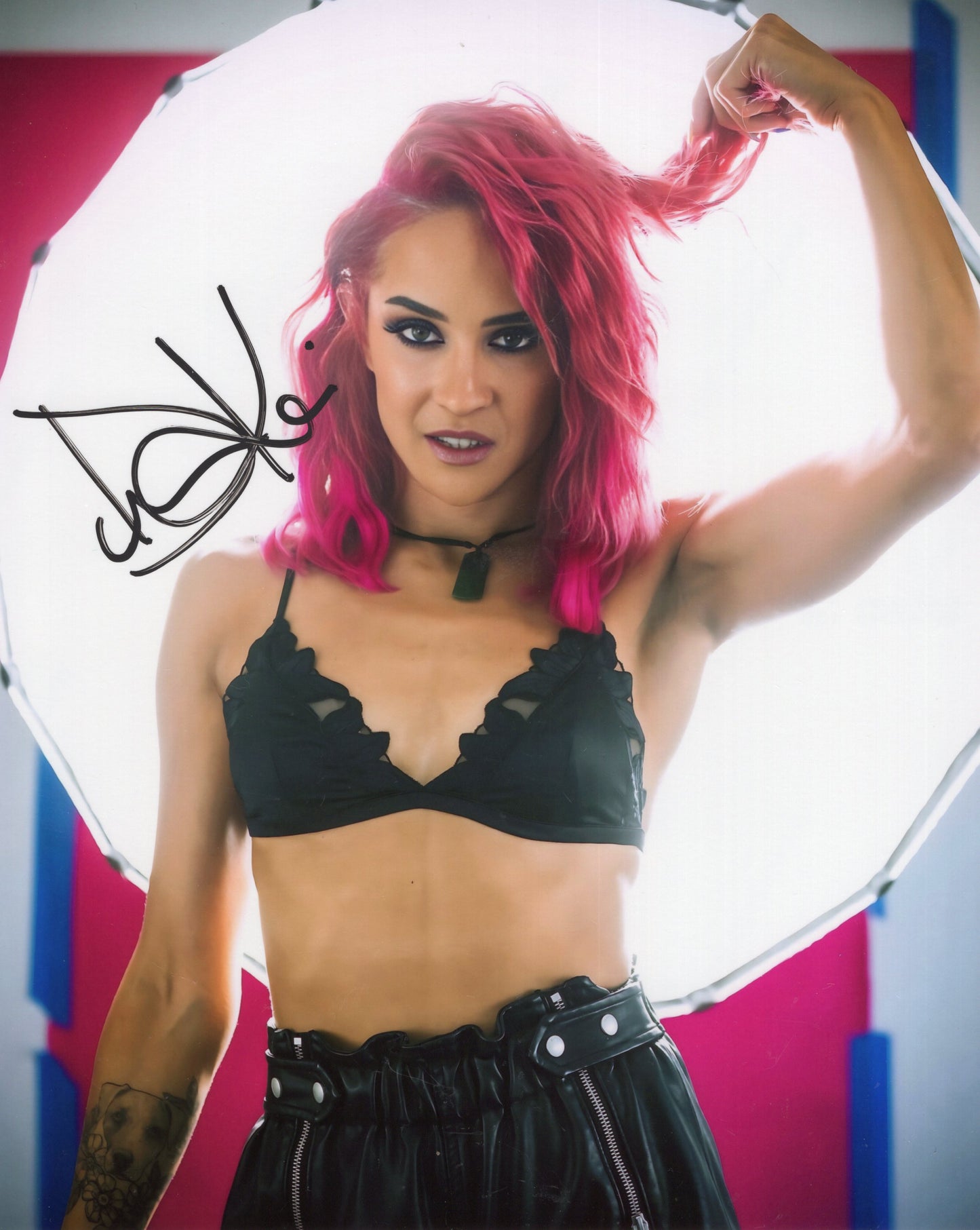 Dakota Kai (Metallic 8x10) WWE SEXY photo signed auto autographed