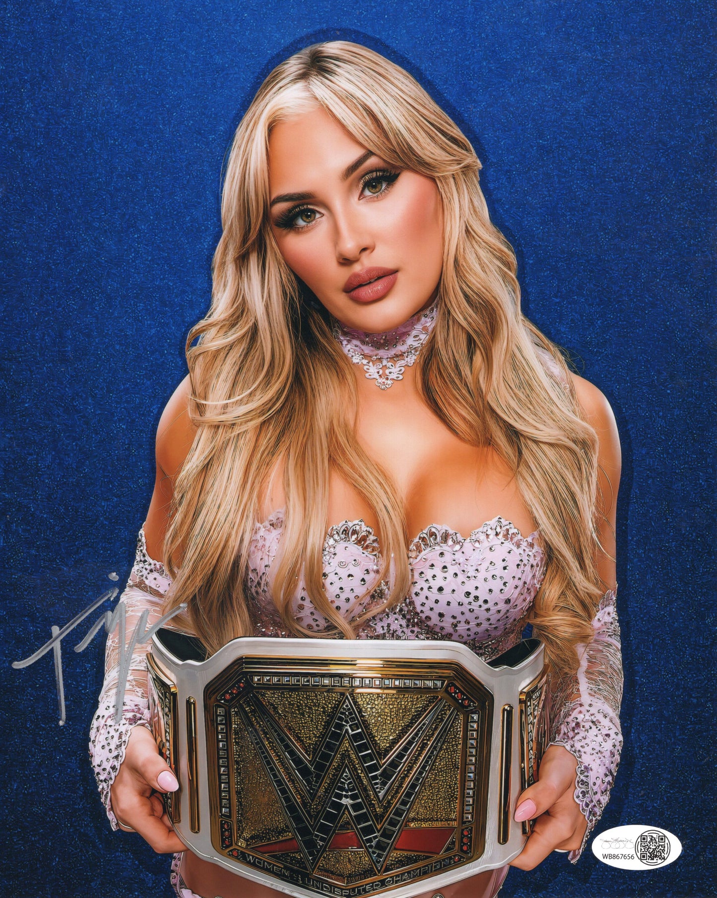 Tiffany Stratton (8x10 metallic) JSA COA WWE NXT autograph signed photo