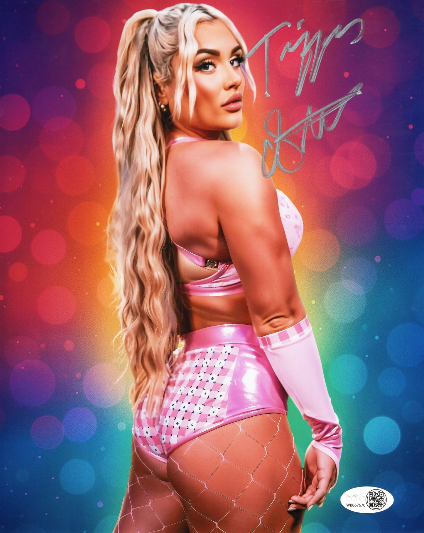 Tiffany Stratton (8x10 metallic) JSA COA WWE NXT autograph signed photo