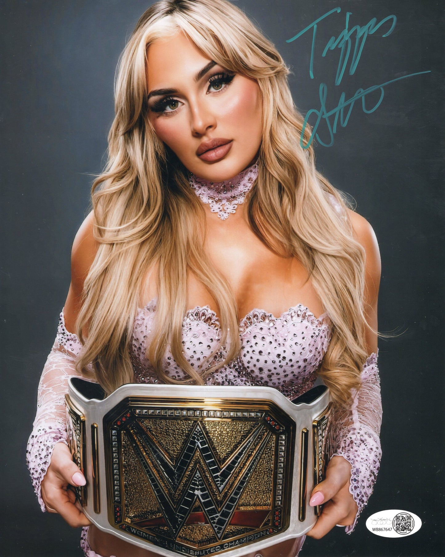 Tiffany Stratton (8x10 metallic) JSA COA WWE NXT autograph signed photo